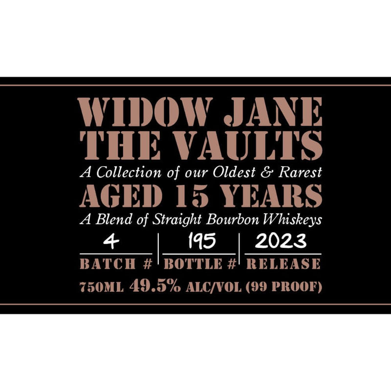 Load image into Gallery viewer, Widow Jane The Vaults 15 Year Old 2023 Release - Main Street Liquor
