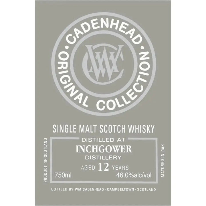 WM Cadenhead Inchgower 12 Year Old - Main Street Liquor
