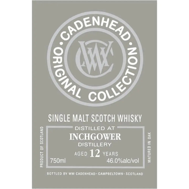 WM Cadenhead Inchgower 12 Year Old - Main Street Liquor