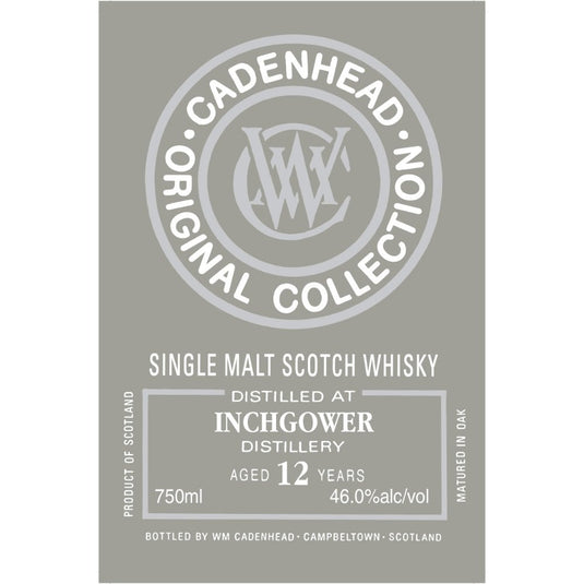 WM Cadenhead Inchgower 12 Year Old - Main Street Liquor