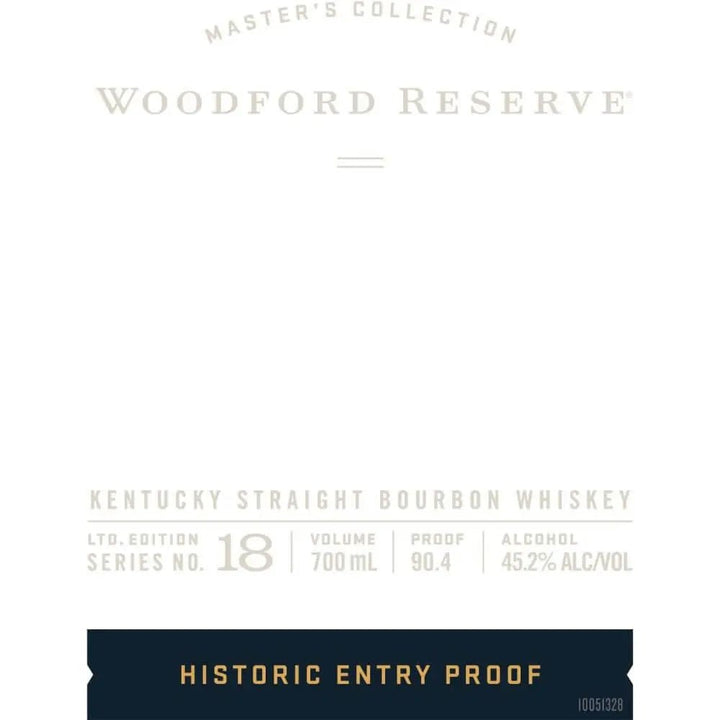Woodford Reserve Master’s Collection Historic Entry Proof Straight Bourbon - Main Street Liquor