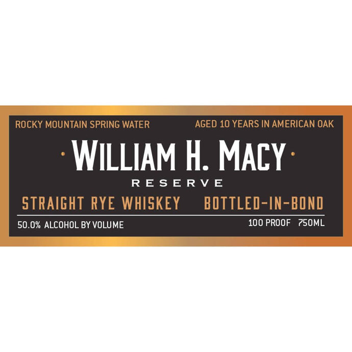 Woody Creek Distillers William H. Macy Reserve Straight Rye - Main Street Liquor