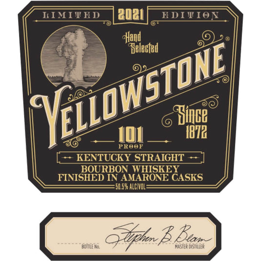 Yellowstone 101 Proof Limited Edition 2021 Finished In Amarone Barrels - Main Street Liquor